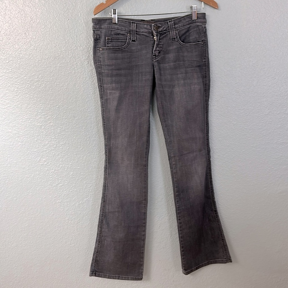Frankie B Low Rise Gray Jeans Size 28